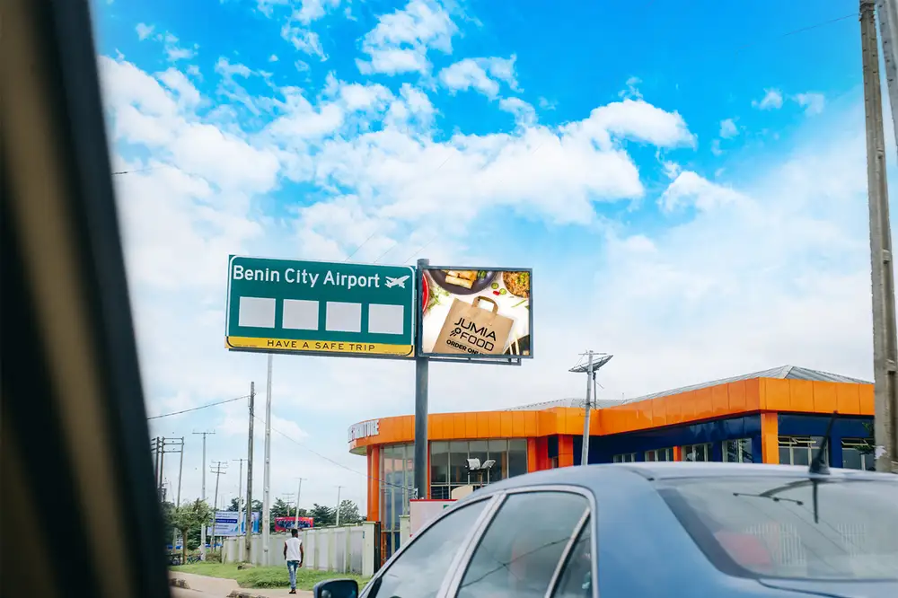 Airport Road Sign