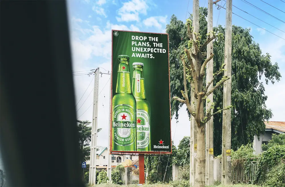 Benin Airport Road Billboard