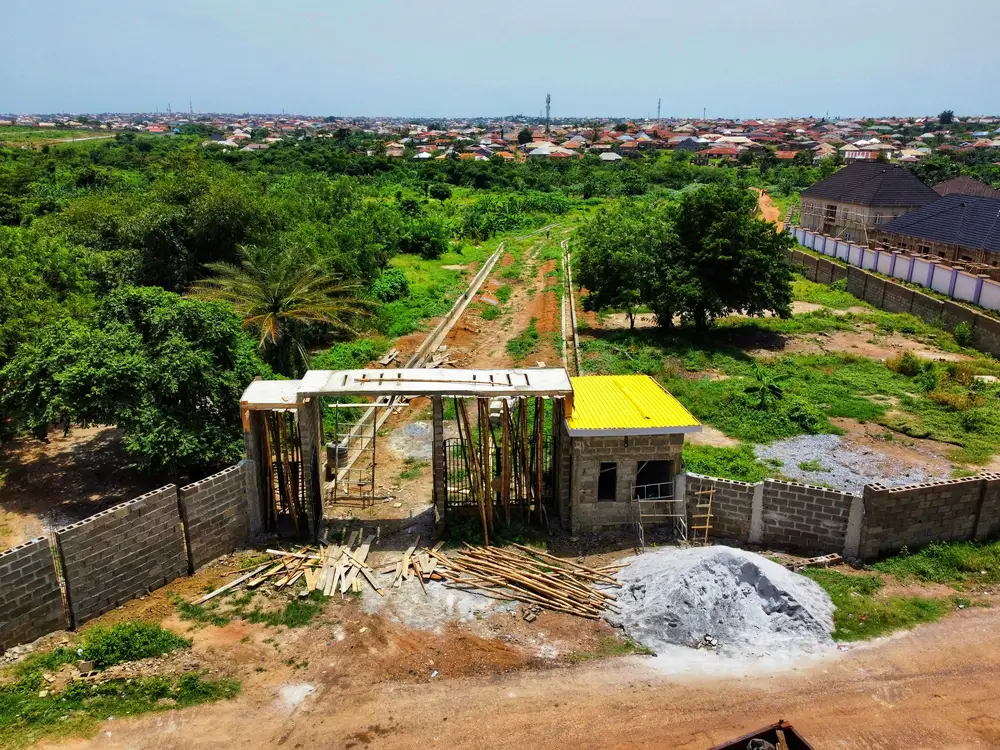 ariel view of a site