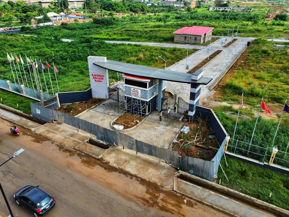 ariel view of a site
