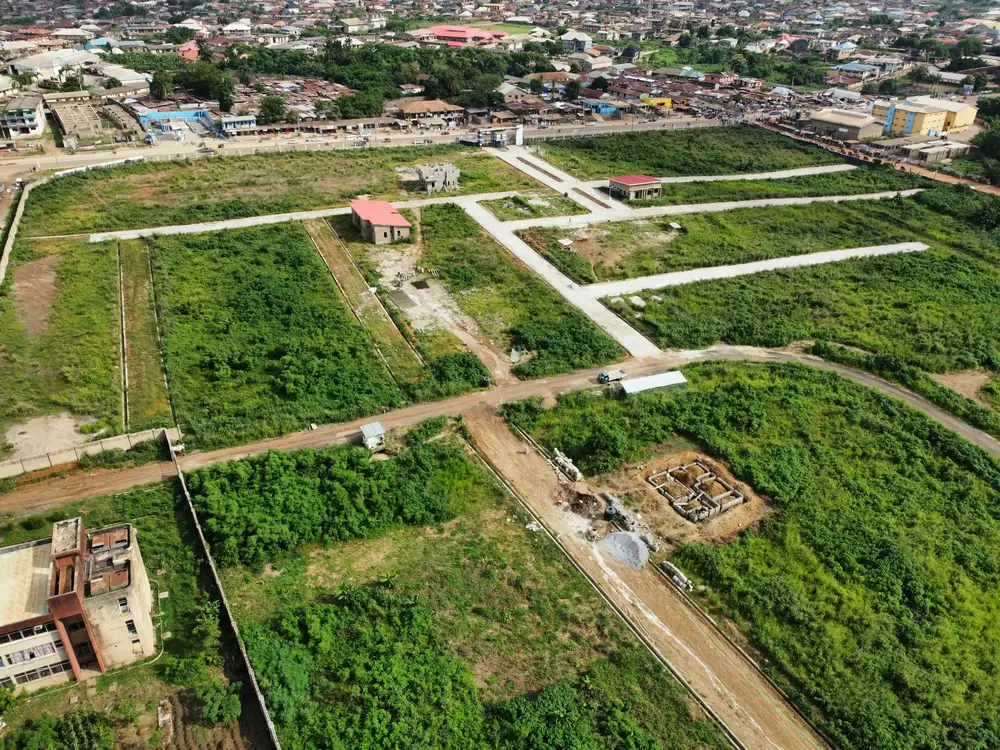 ariel view of a site