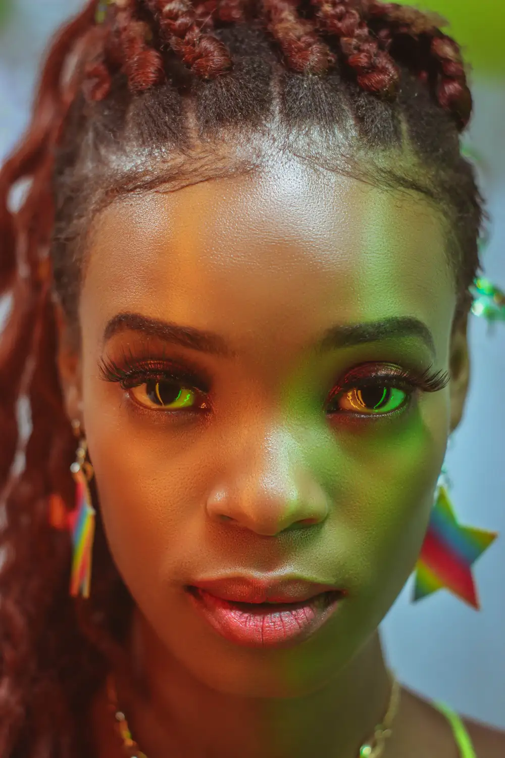 Girl on makeup with Dreamy eye