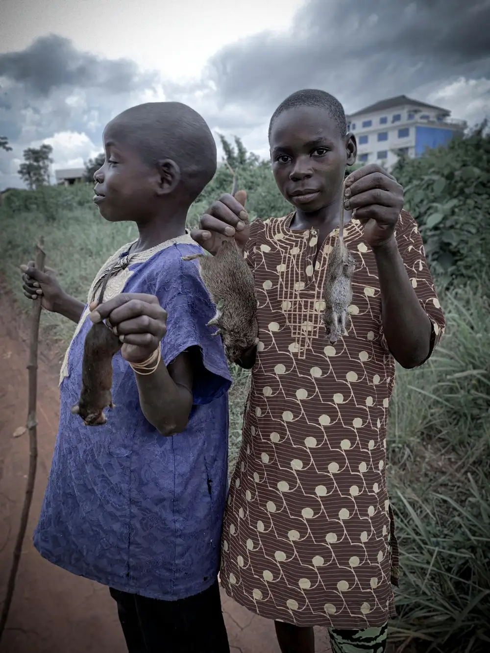children posing