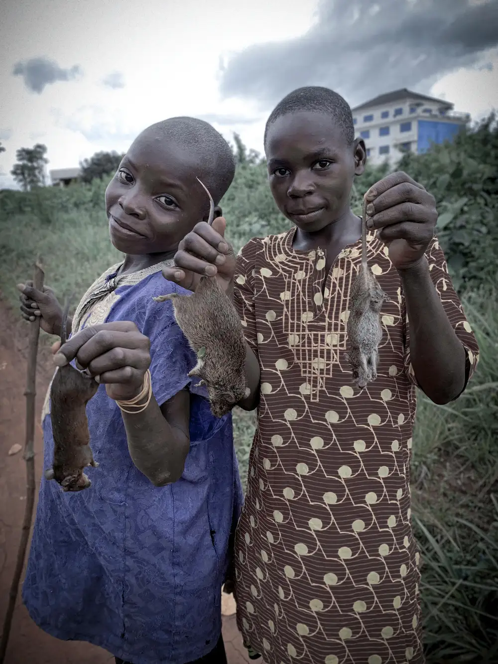 children posing