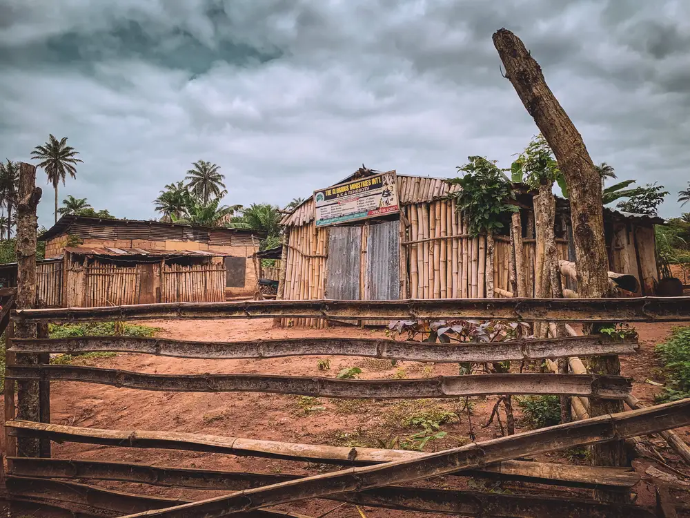 bamboo house