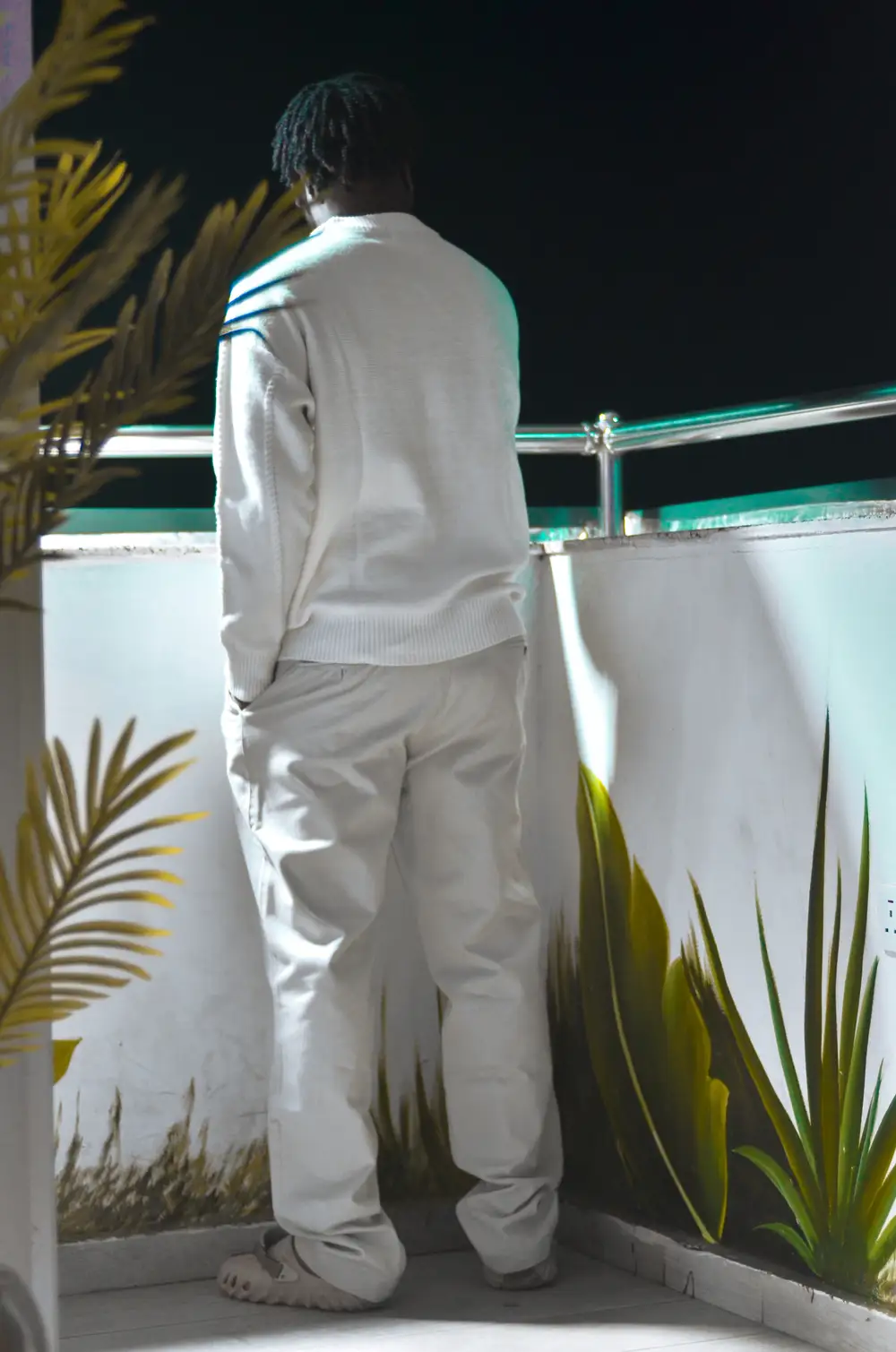 Guy in all white