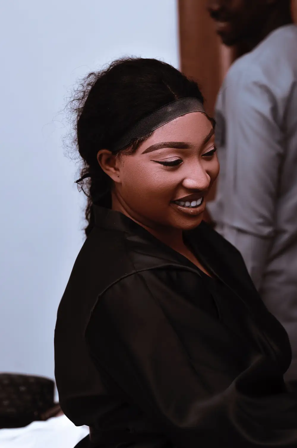 Pretty lady on make up