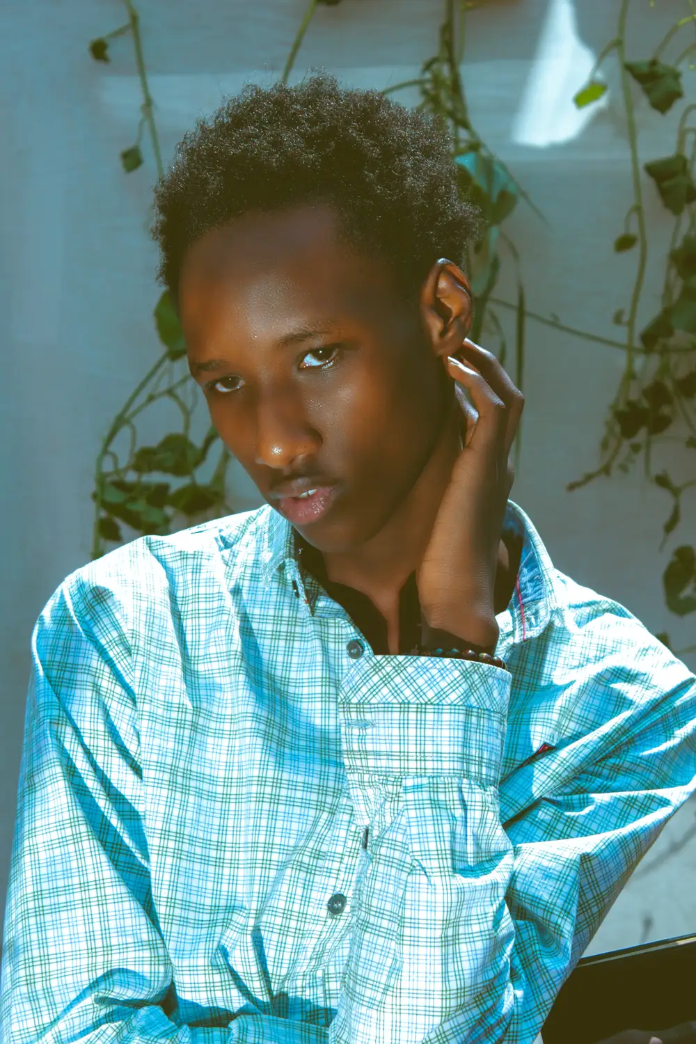 Guy in sky blue