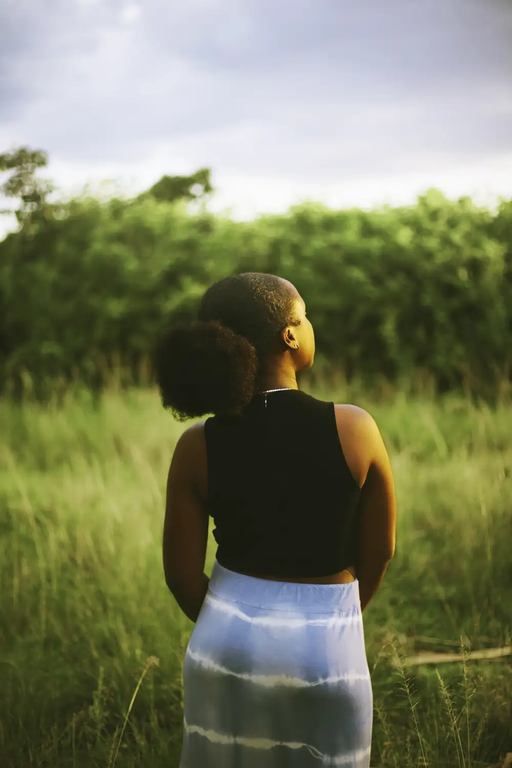 Sexy lady showing her backside