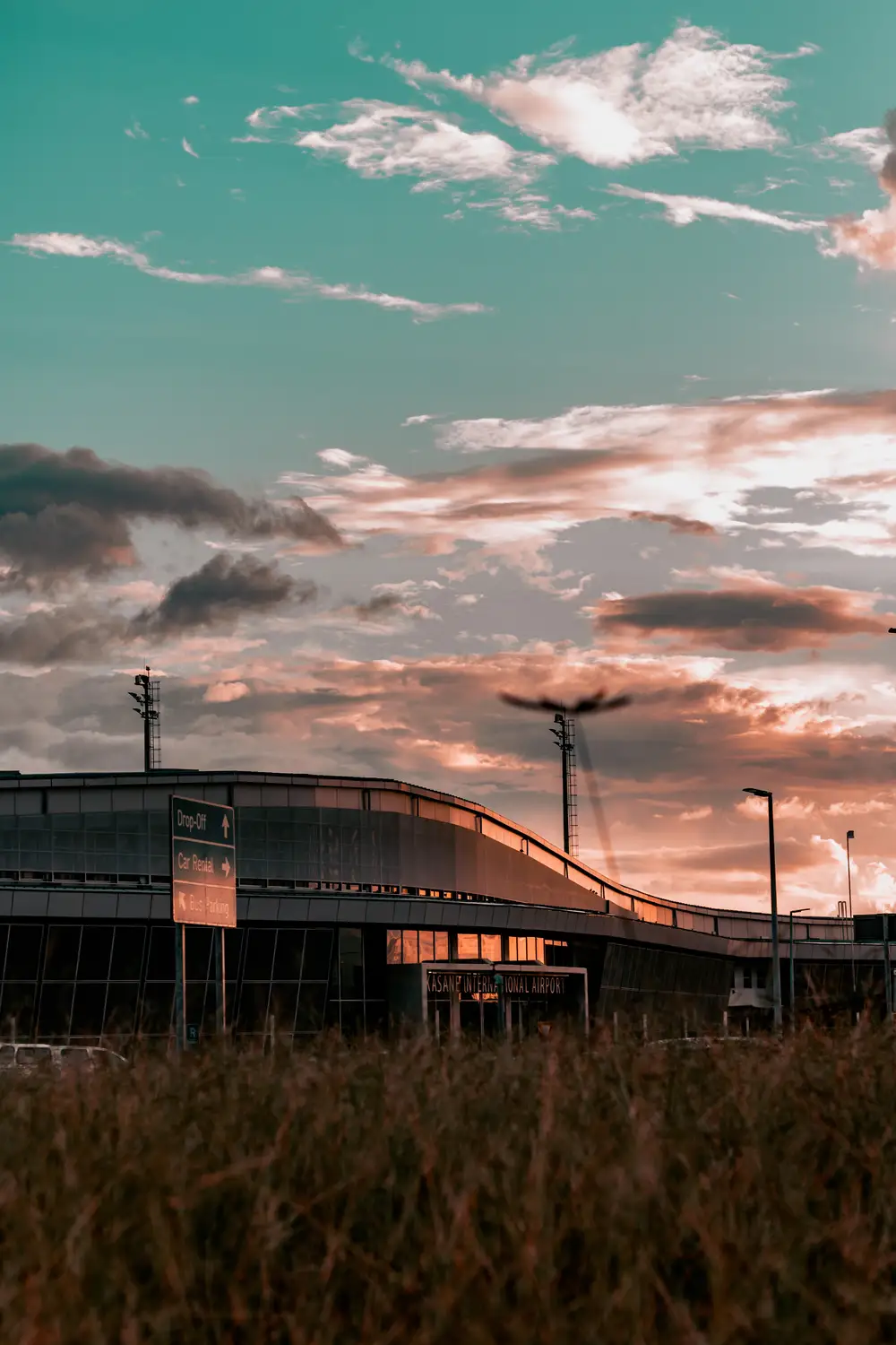 evening view of a building