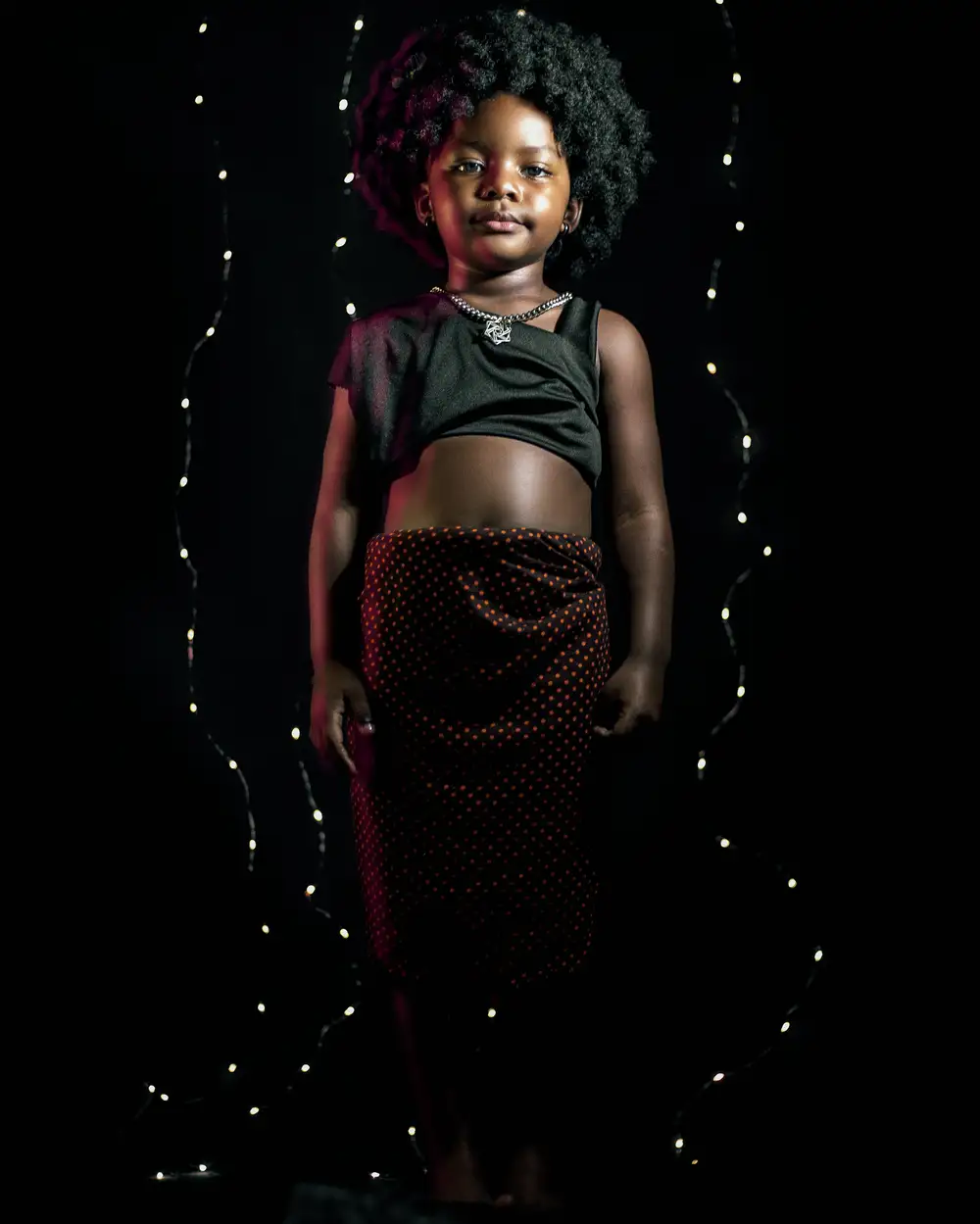 little girl in a traditional outfit