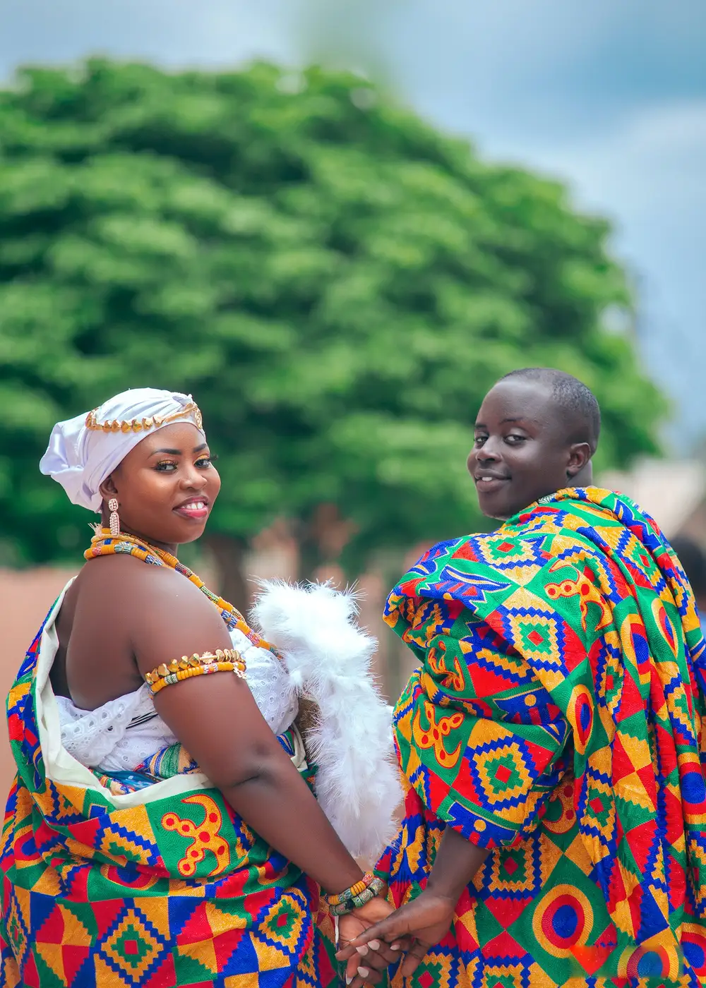 Man and woman in African clothing