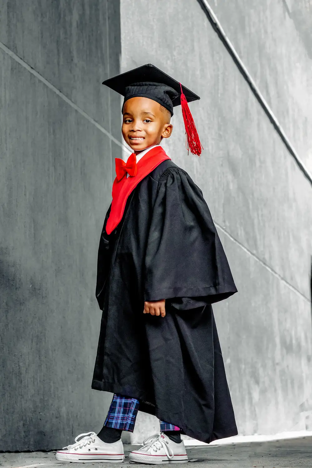 Child on his graduation