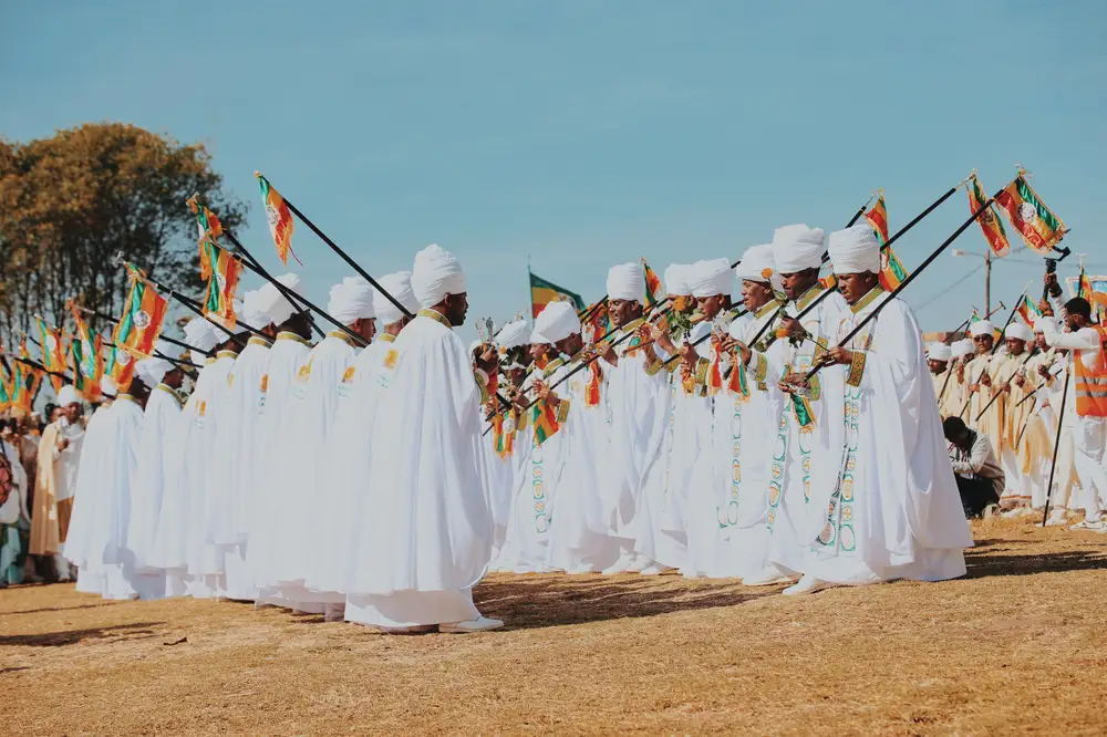 men in white clothes