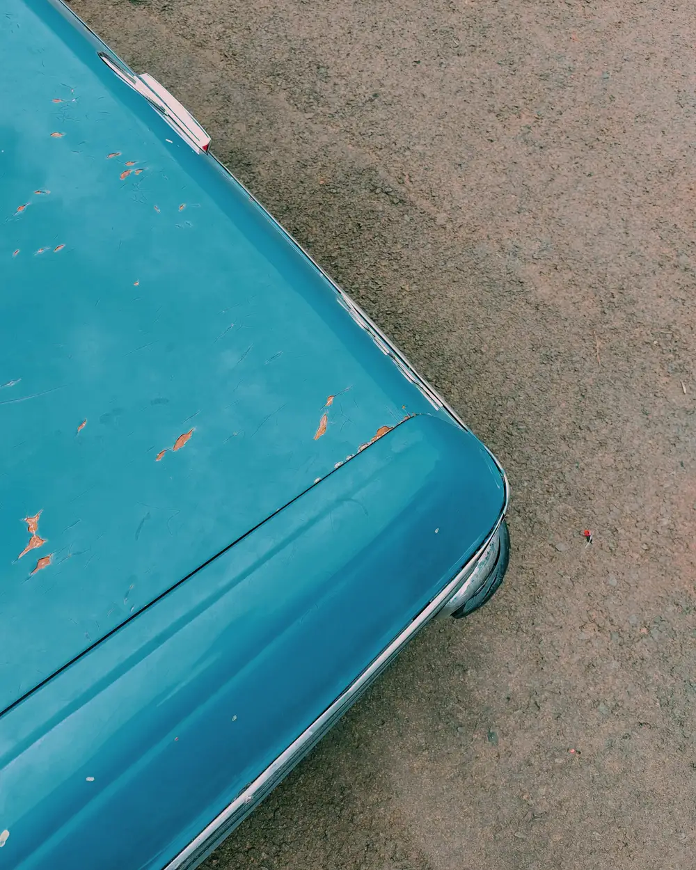 Top view of a car's boot