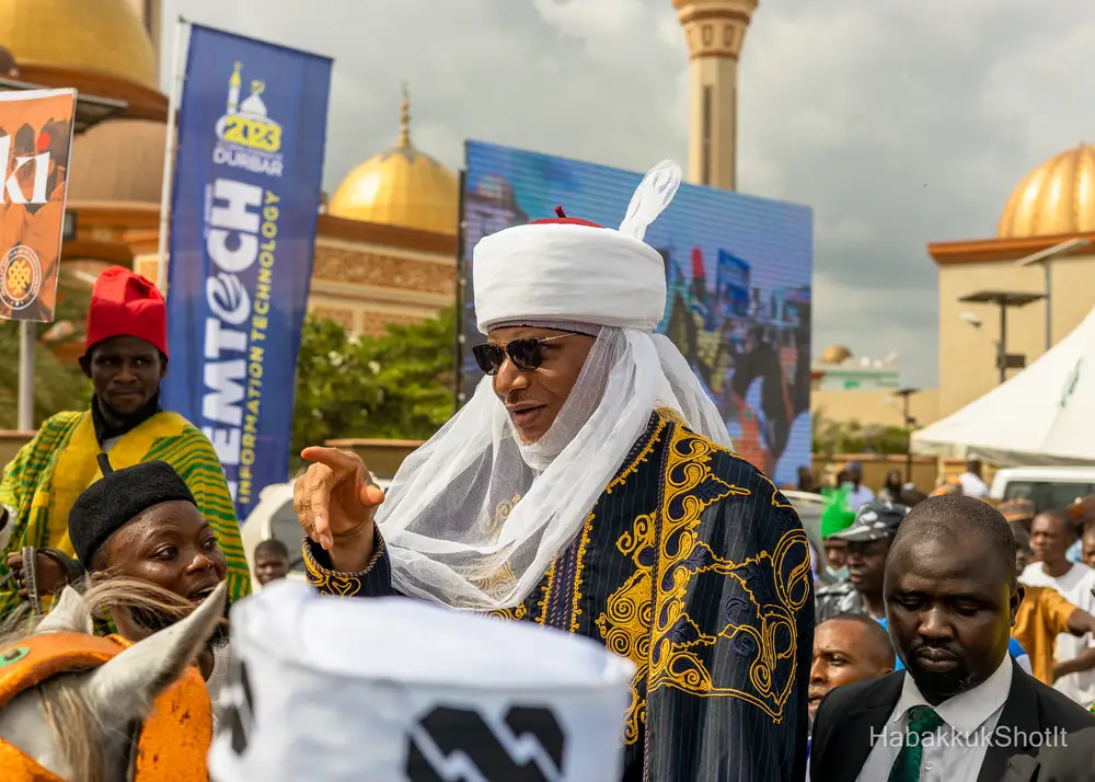 Honourable Saliu Mustapha riding on a royal horse at the just concluded Ilorin Durbar Festival, 2023