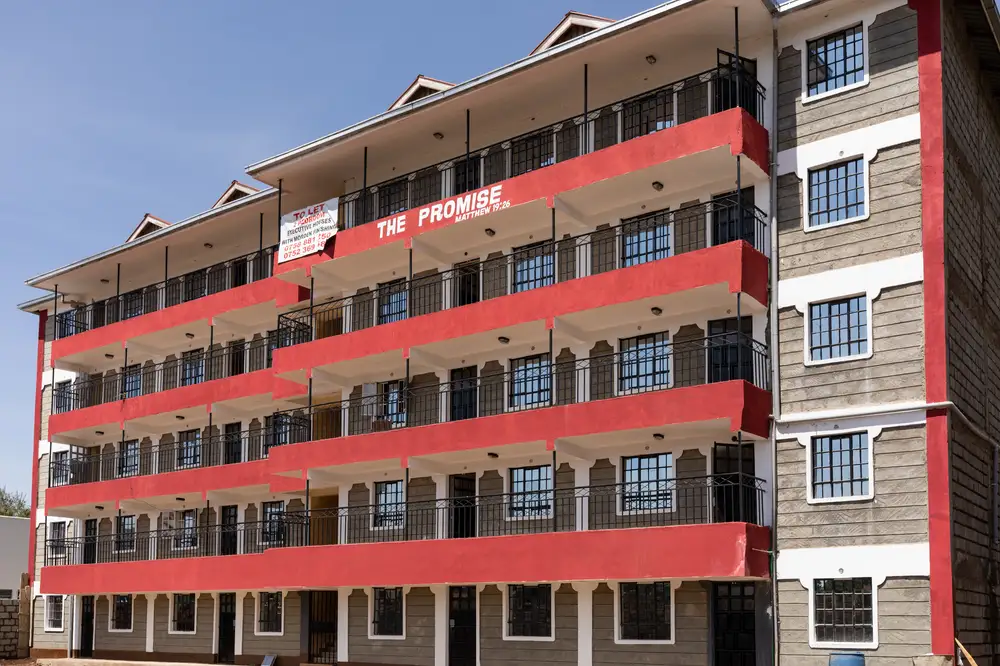 Apartments in a storey building