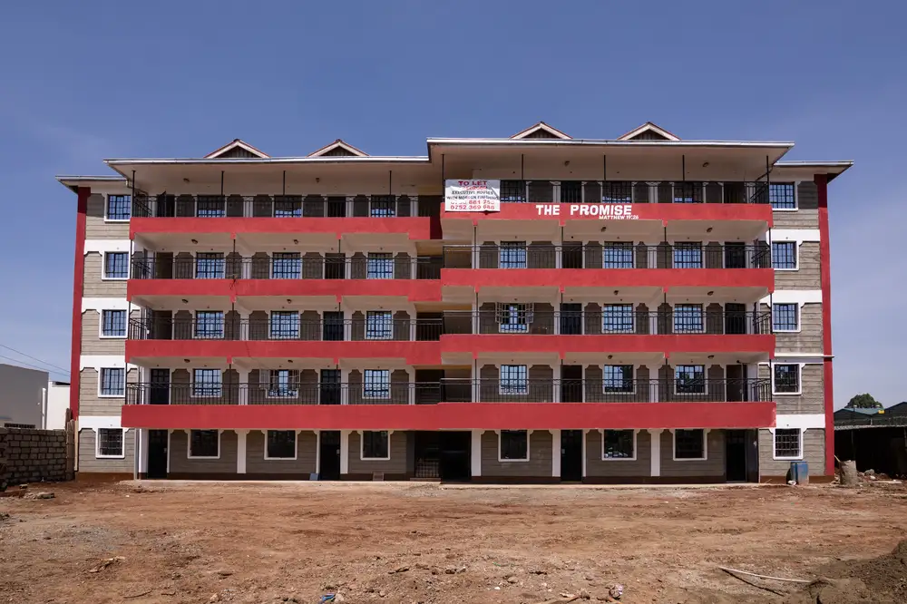 Three storey building and apartments