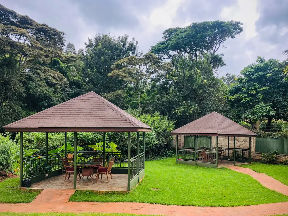 Outdoor Tents at a holiday resort