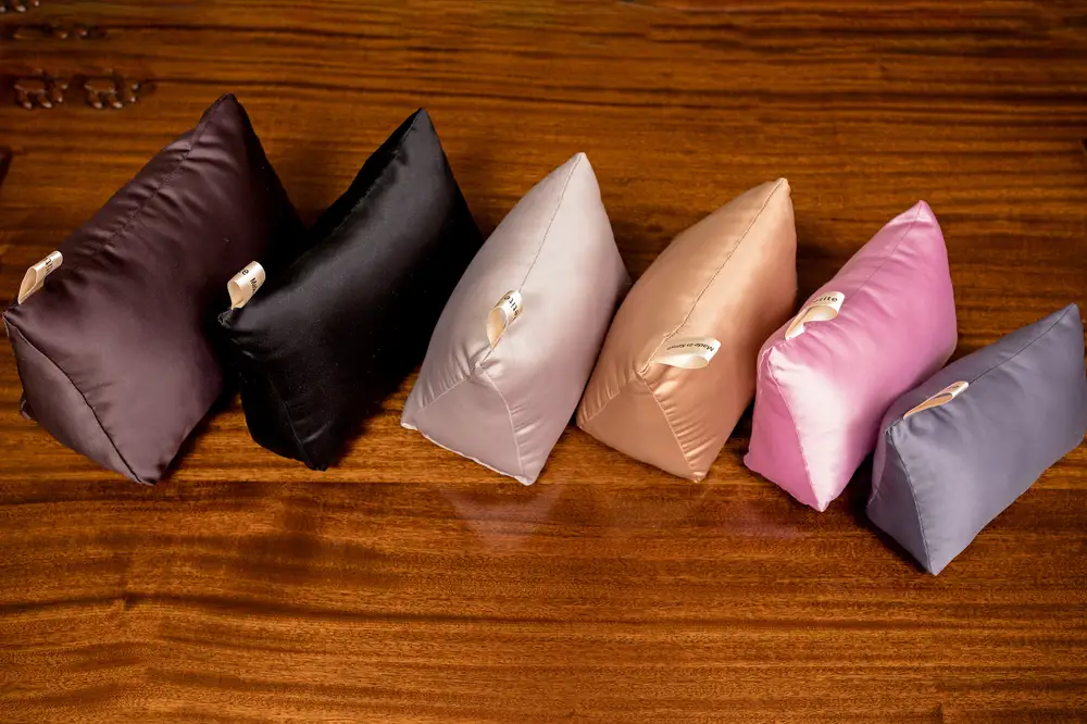 Silk pillows cases on different pillow sizes