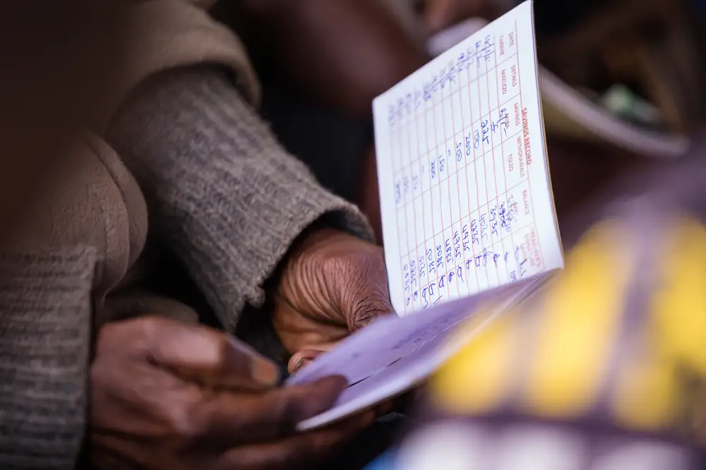 Woman holding a data sheet