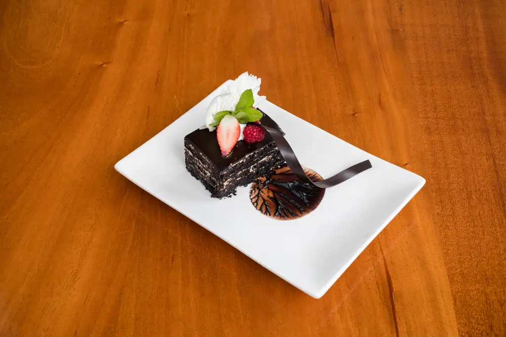 Chocolate cake piece