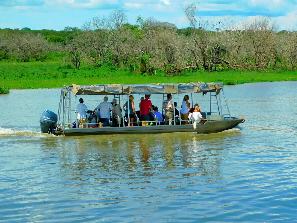 Tourists on a boat