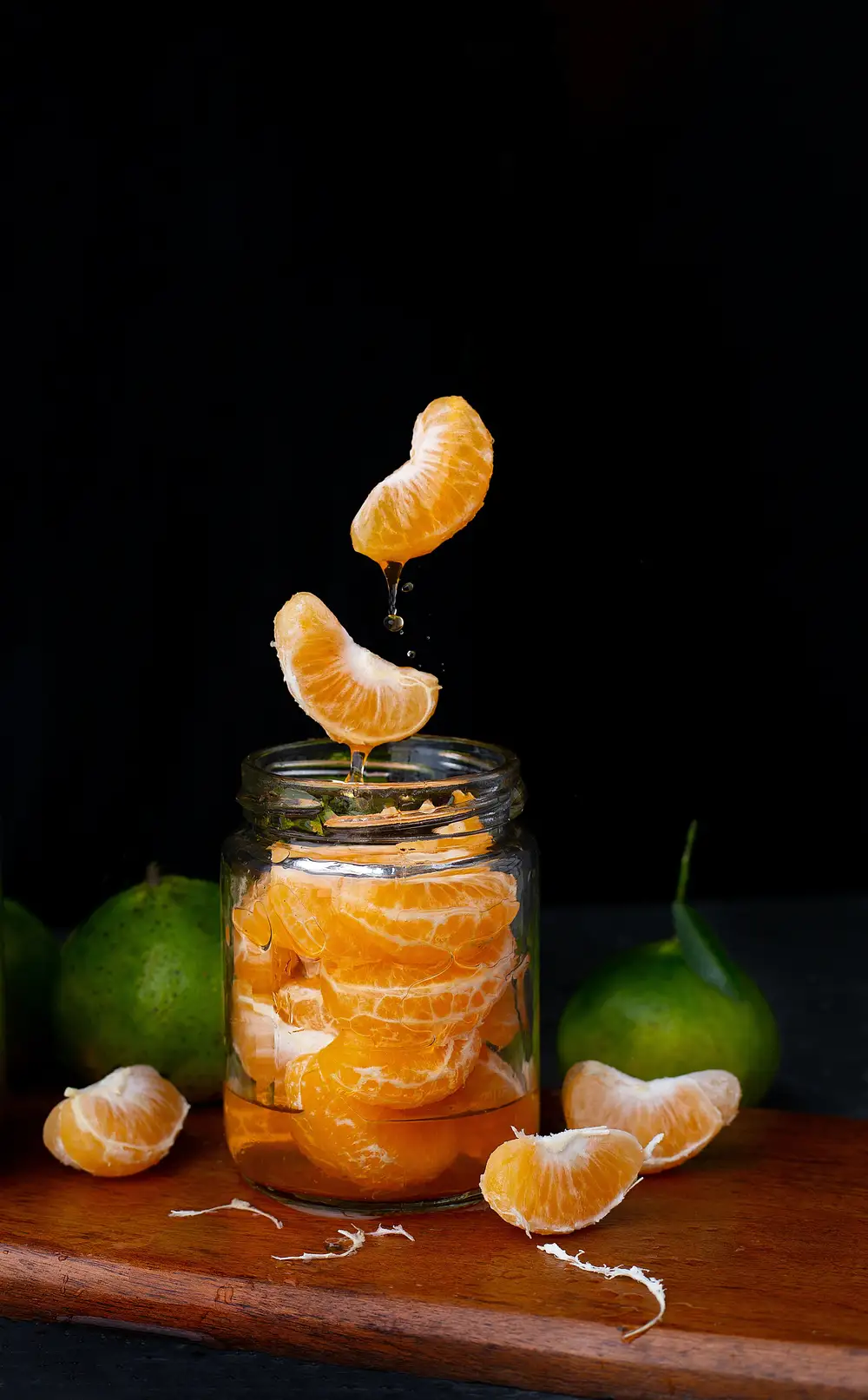 Tangerine in a jar