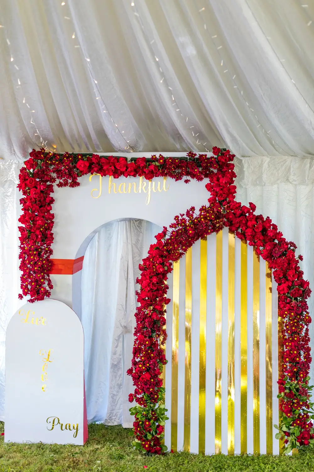Flower arc and Interior Decorations for an event