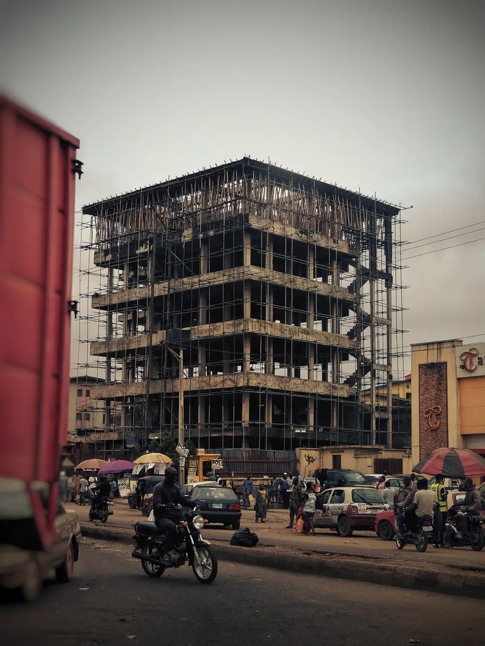 An uncompleted building