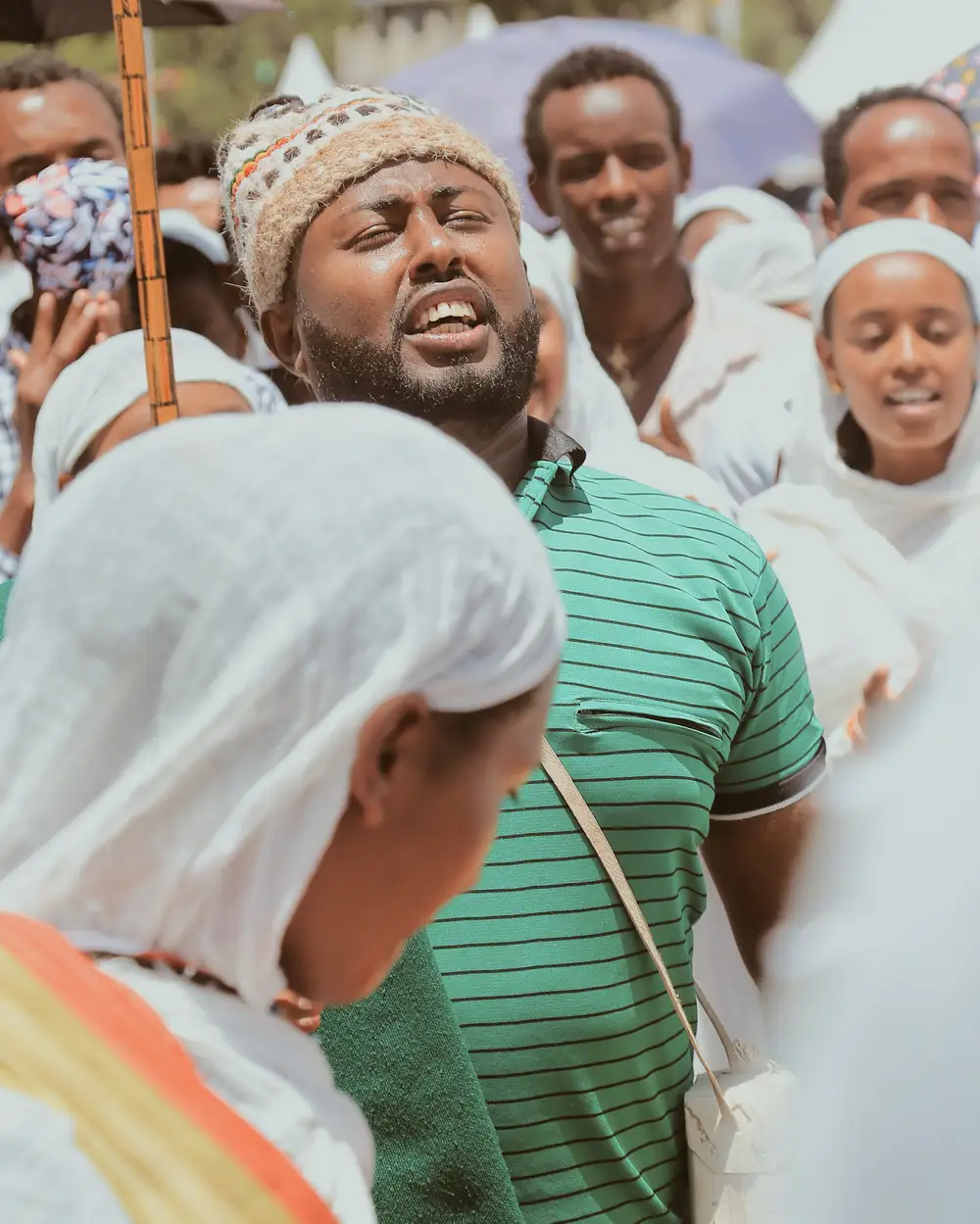 Man wearing cap