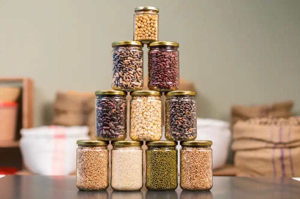 Seeds in a jar