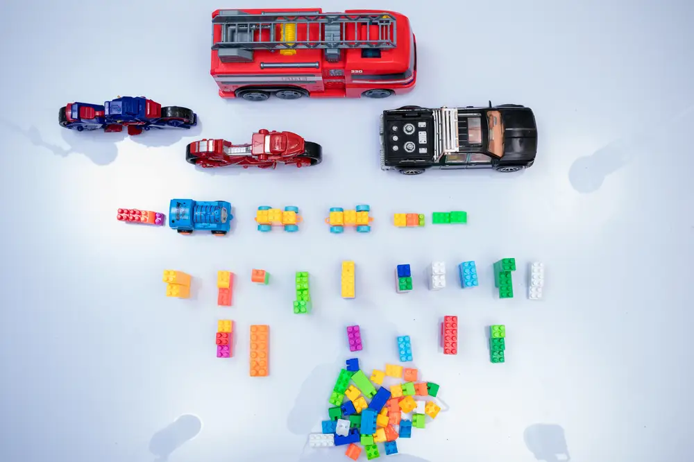 Toy cars and truck