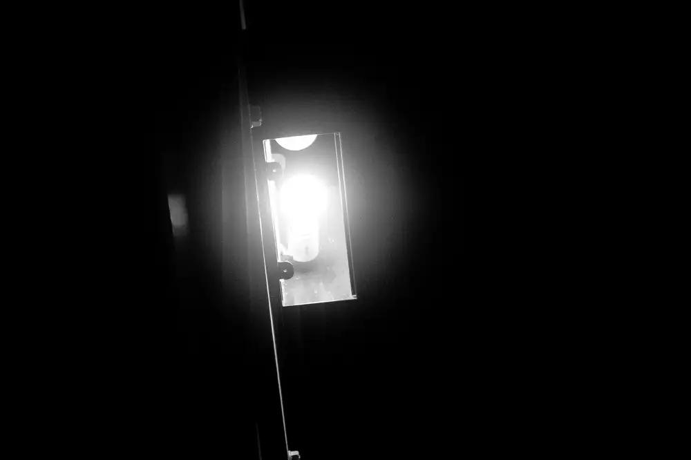 Light in. dark room