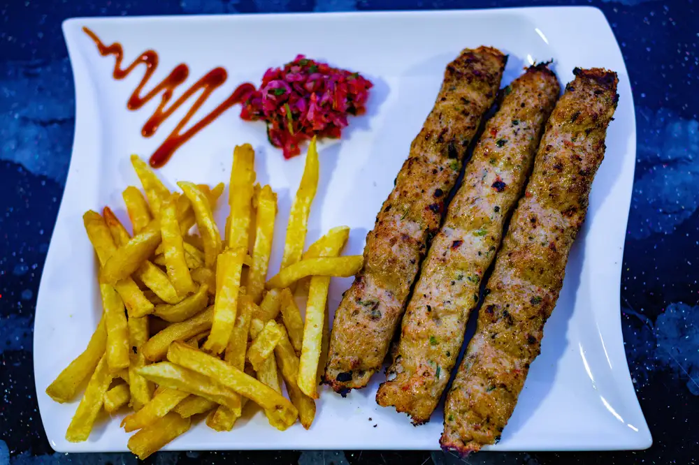 Sausage and fries