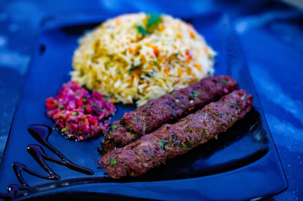 Rice and minced meat sausages