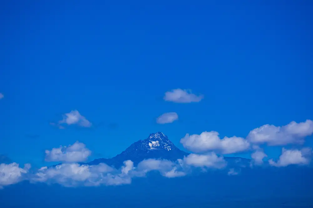 Mountain and blue sky