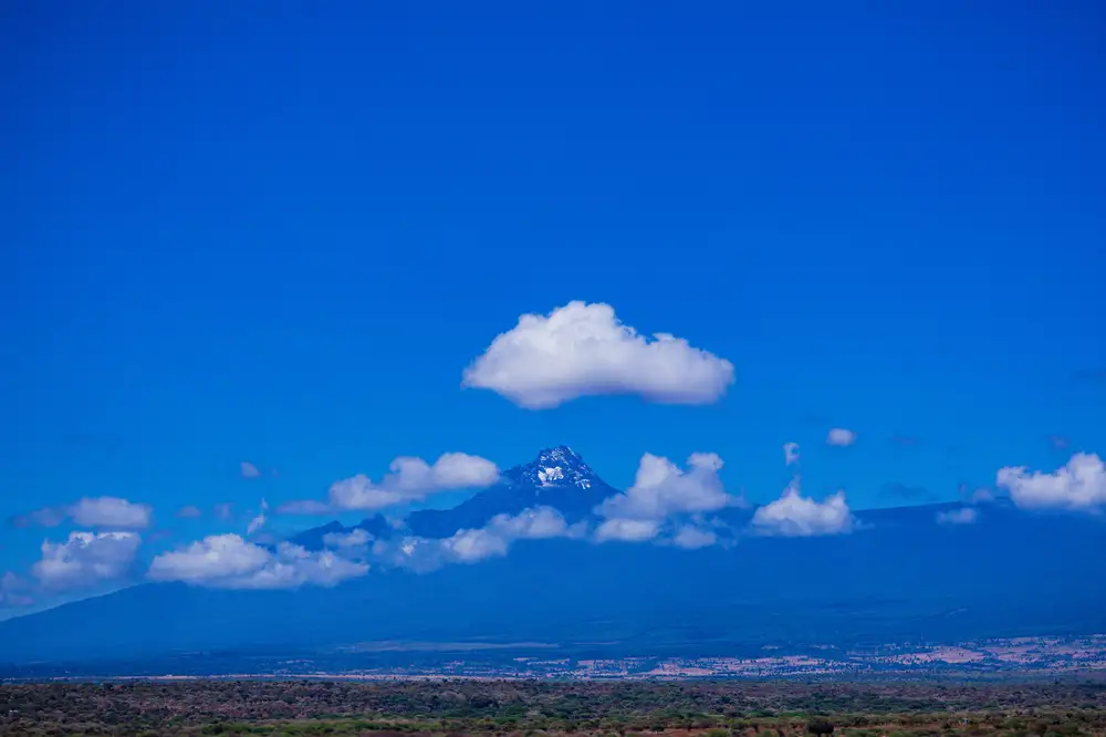 Mountain and blue sky