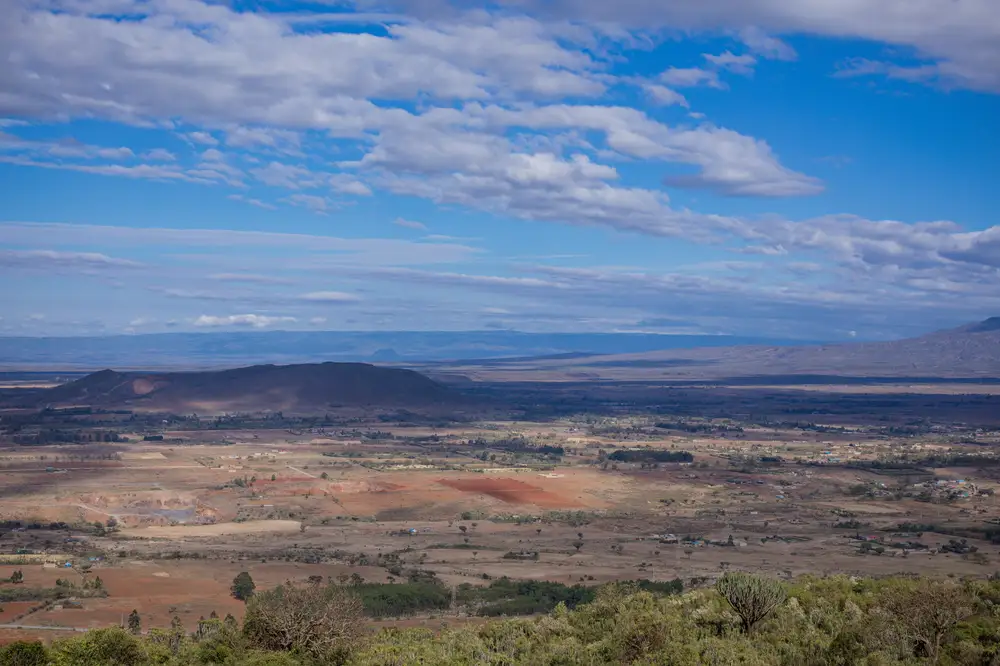 Vast area of land with mountains