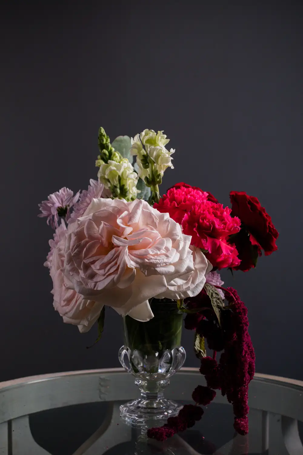 Decorative Flowers in a glass container