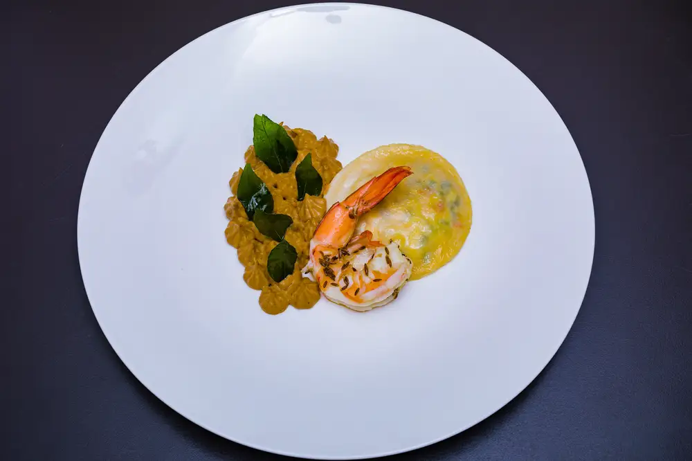 Lobster arms in a food art