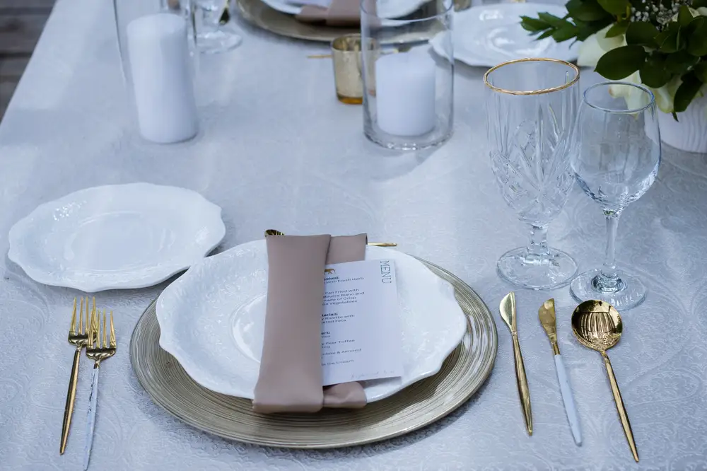 White themed Dinning Table