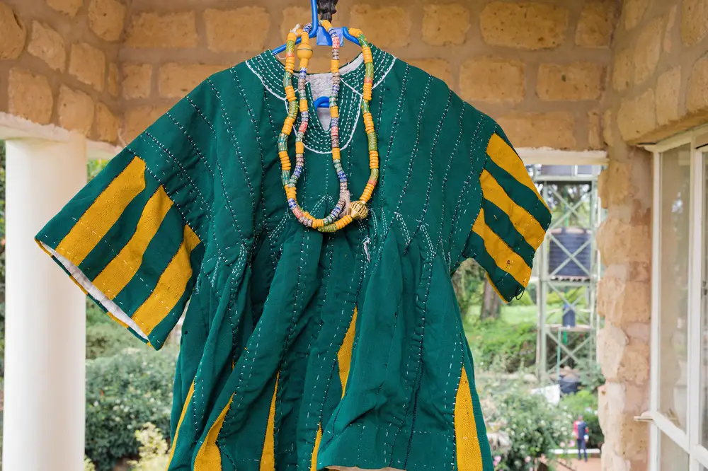 Ghanaian Male Traditional Attire Decorated with beads