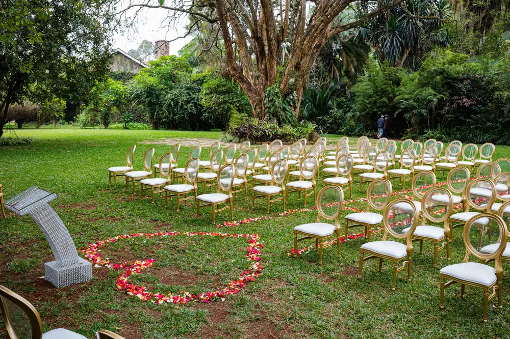 Wedding in a park