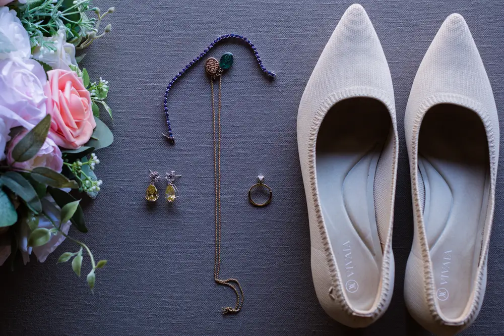 Female Jewelry and shoes with Roses