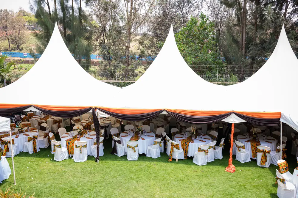 Wedding Ceremony under tents