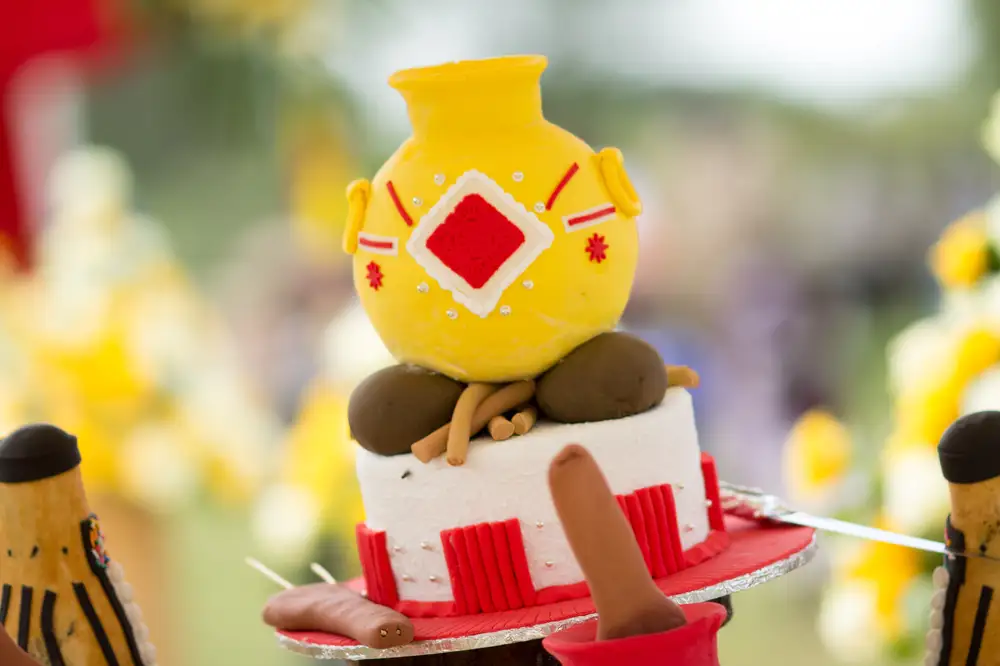 Ceremonial cakes shaped like clay pots
