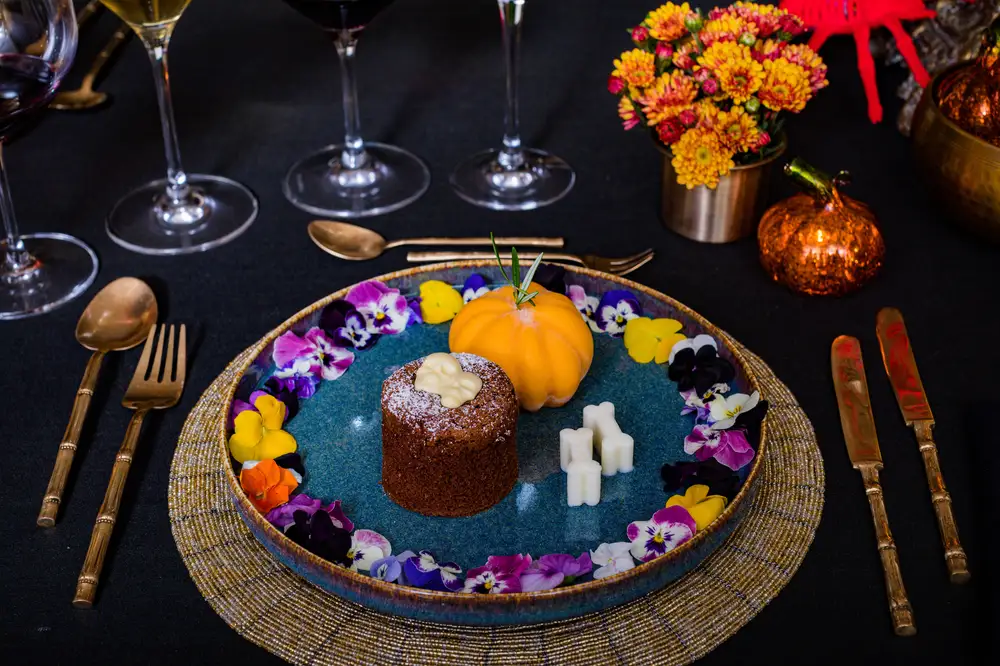 Halloween Desserts on a dinner table