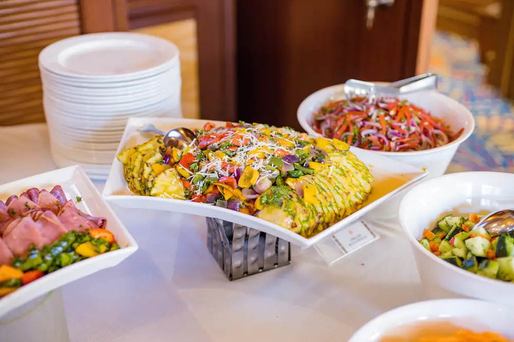 Colorful Intercontinental Dishes feast