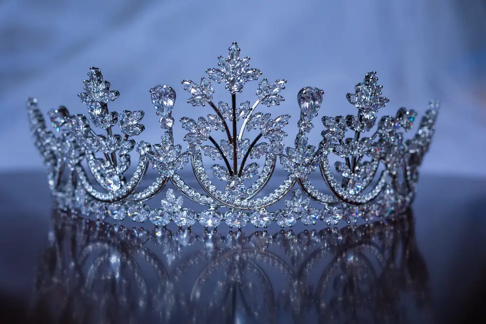 Diamond studded tiara